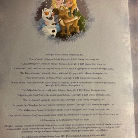 FROZEN LOT DISNEY 5 MINUTE FROZEN STORIES ANNA ELSA OLAF FLASH LOTION KEY NEWTAG - Picture 9 of 14